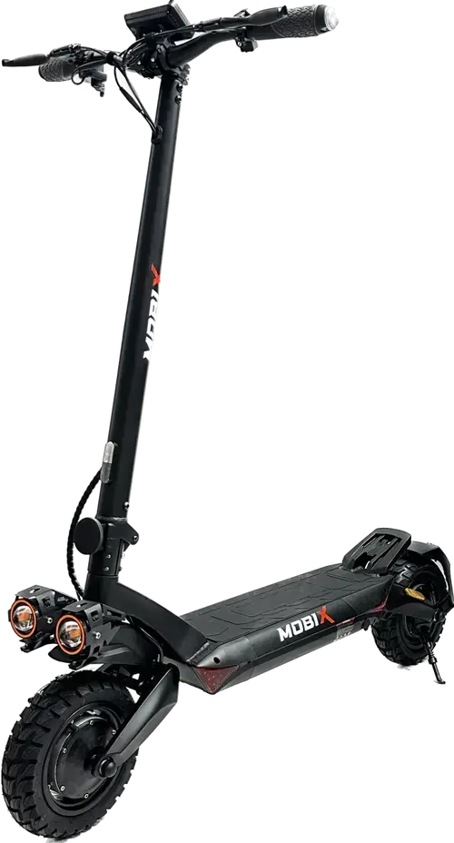 Trotineta electrica pliabila MOBIX Elite T8B Off Road, roti 10inch, motor 2 x 800W, autonomie 50-55km, viteza maxima 55km/h, aplicatie mobila, semnalizare LED (Negru)