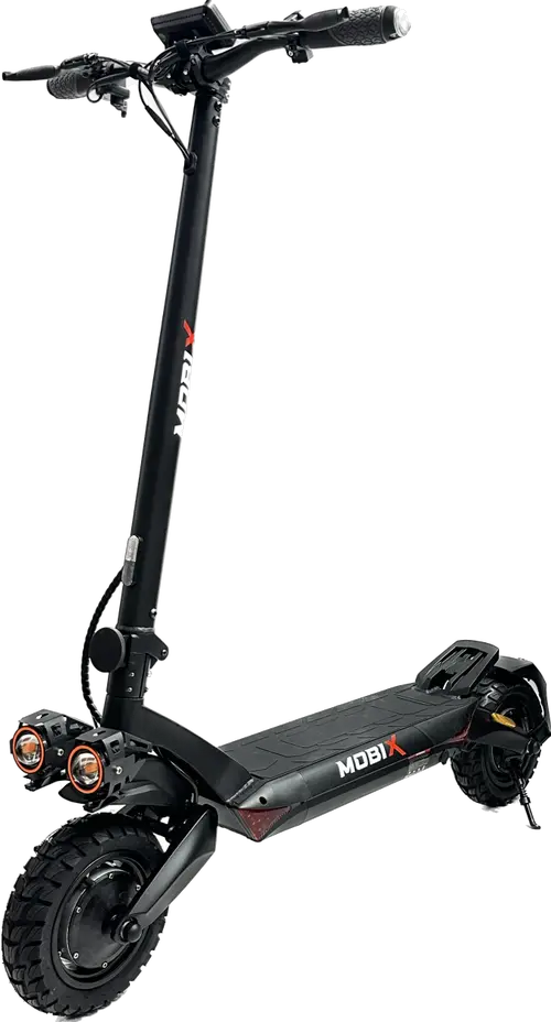 Trotineta electrica pliabila MOBIX Elite T8B Off Road, roti 10inch, motor 2 x 800W, autonomie 50-55km, viteza maxima 55km/h, aplicatie mobila, semnalizare LED (Negru)