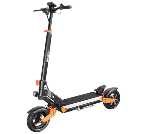 Trotineta electrica pliabila MOBIX D2, roti 10inch, motor 500W, autonomie 35-50km, viteza maxima 45km/h, baterie 48V/15Ah, aplicatie mobila dedicata Tuya (Negru)