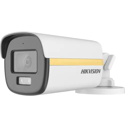 Camera supraveghere exterior HikVision ColorVu DS-2CE12DF3T-LFS, 2 MP, 2.8 mm, IR / lumina alba 40 m, microfon