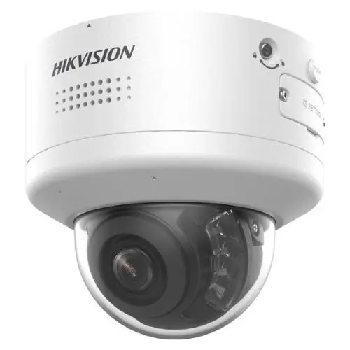 Camera IP Dome PTRZ Hikvision, 4K 8MP, ColorVu, lentila motorizata 2.8 - 12 mm, IR 40m, lumina alba 40m, difuzor, microfon, alarma, IP66, IK10 - DS-2CD2787G2H-LIPTRZS2U/SL(2.8-12MM)