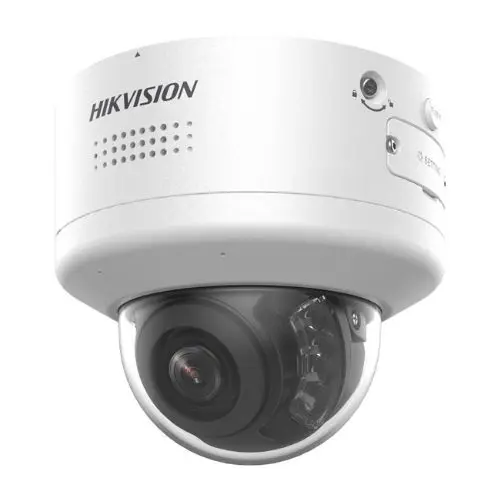 Camera IP Dome PTRZ Hikvision, AcuSense DarkFighter, 4K 8 MP, alarma, microfon, lentila motorizata 2.8-12mm, IR 40m, IK10, PoE - DS-2CD2786G2H-IPTRZS2U/SL(2.8-12mm)