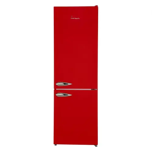 Combina Frigorifica Fram FC-VRL268RDF+, 268L, Lumina LED, Functie Super Congelare, Control Mecanic cu Termostat Ajustabil, Dezghetare Automata Frigider, Clasa F (Rosu)