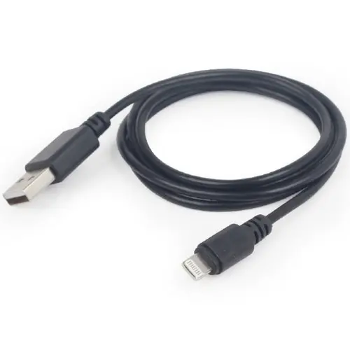 Cablu alimentare si date Gembird CC-USB2-AMLM-1M, USB 2.0 (T) la tip Lightning (T), 1m, Negru