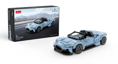 Masinuta construibila Maserati MC20, Scara 1 la 30 (Albastru)
