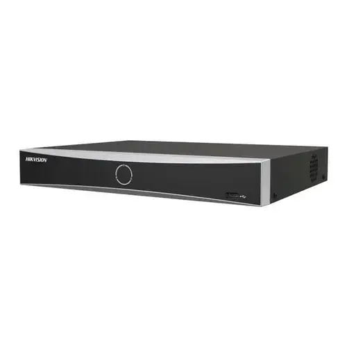NVR HikVision AcuSense DS-7608NXI-K1/8P(D), 8 canale, 4 K, 80 Mbps, recunoastere faciala, protectie perimetrala, PoE