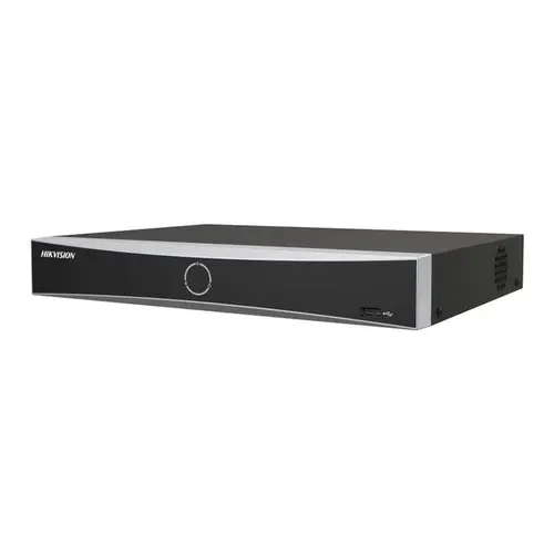 NVR HikVision AcuSense DS-7608NXI-K1/8P(D), 8 canale, 4 K, 80 Mbps, recunoastere faciala, protectie perimetrala, PoE