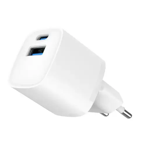 Incarcator Gembird TA-UC-PDQC20-W-01, USB A/18W, USB Type-C/20W (Alb)