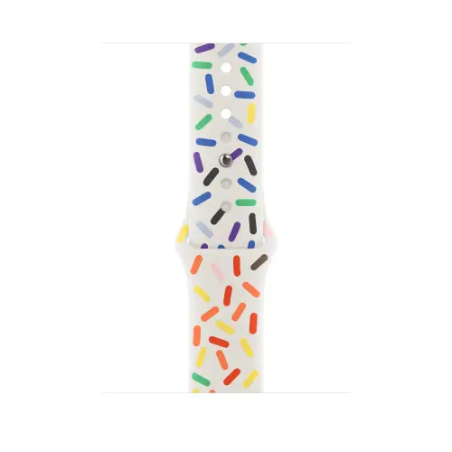 Curea Smartwatch Apple MUQ43ZM/A pentru Watch 45mm, Pride Edition Sport Band, M/L (Multicolor)