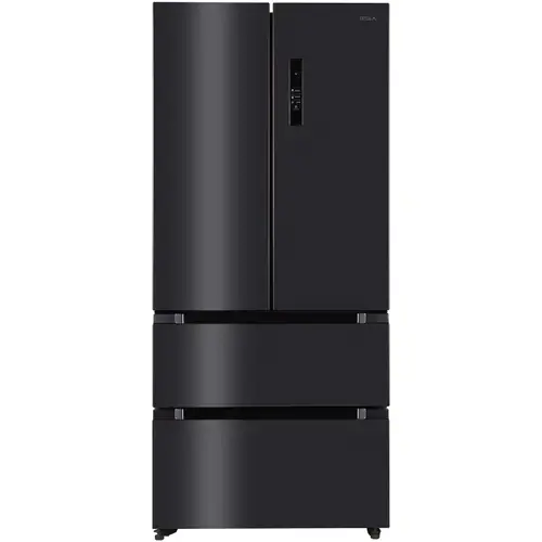 Side by side Tesla RF5200FMAE, 512 l, Clasa E, Total No Frost, Motor Inverter, Display LED, H 189.8 cm (Inox/Negru)