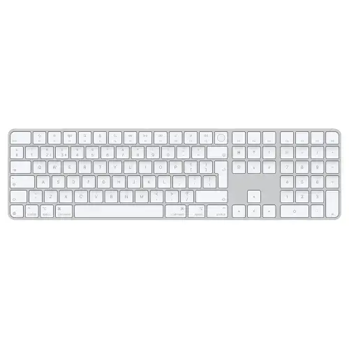 Tastatura Wireless Apple Magic Keyboard (2024), Touch ID, Tastatura Numerica, Layout RO (Alb)