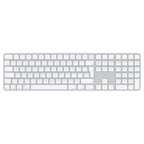 Tastatura Wireless Apple Magic Keyboard (2024), Touch ID, Tastatura Numerica, Layout RO (Alb)