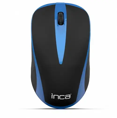 Mouse INCA IWM-221RSMV, Wireless 2.4GHz, USB (Negru/Albastru)