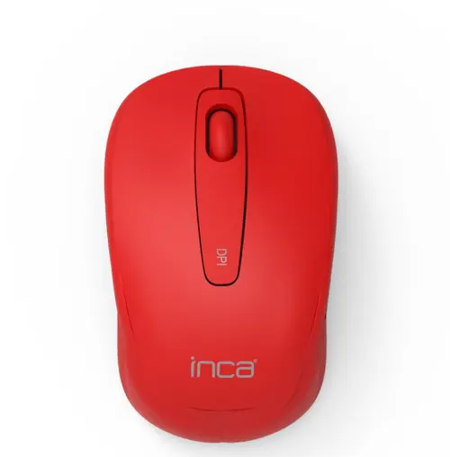 Mouse Inca IWM-331RK, Wireless 2.4 GHZ, 800/1600 dpi, USB (Rosu)