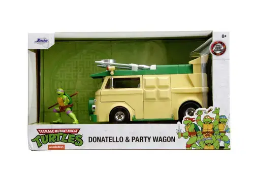 Set masina si figurina Testoasele Ninja - Donatello (Verde/Galben)