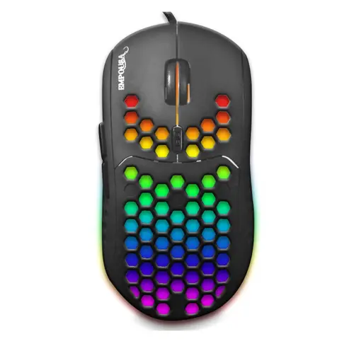 Mouse Gaming Inca IMG-346, Wired, 6400 dpi, RGB, USB (Negru)