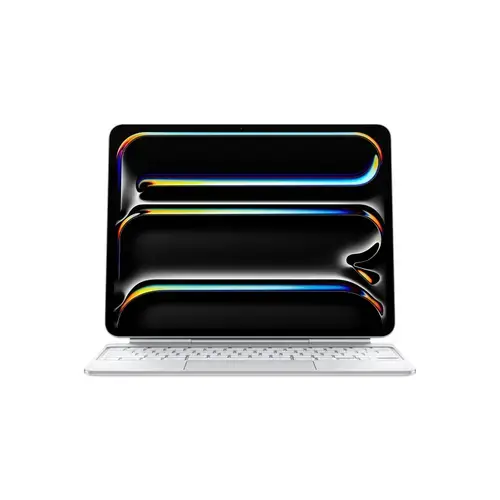 Husa cu tastura Apple Magic Keyboard MWR43RO/A pentru Apple iPad Pro 13‑inch (M4), Layout RO (Alb)