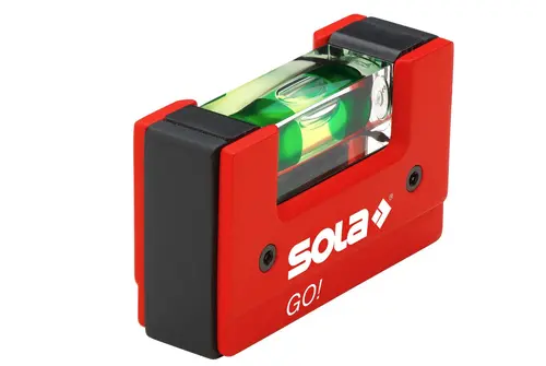 Nivela Sola GO!, Compacta, 68mm (Rosu/Negru)