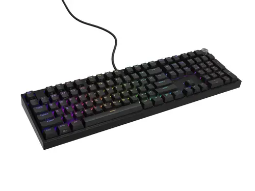 Tastatura Gaming Mecanica Genesis THOR 404 RGB Outemu Peach Silent Switch, USB (Negru)