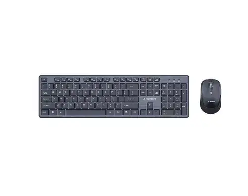 Set tastatura si mouse Gembird KBS-WCH-04, Wireless 2.4 GHz, USB (Negru)