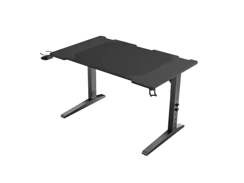 Birou gaming Genesis Holm Modular 120, Iluminare RGB, Suport pahar (Negru)