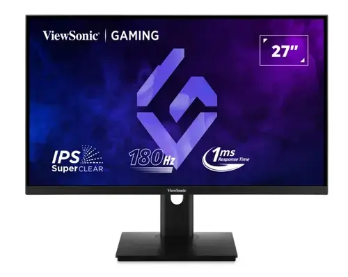 Monitor Gaming IPS LED ViewSonic 27inch XG27G1, Full HD (1920 x 1080), HDMI, DisplayPort, Pivot, 180 Hz, 1 ms (Negru)