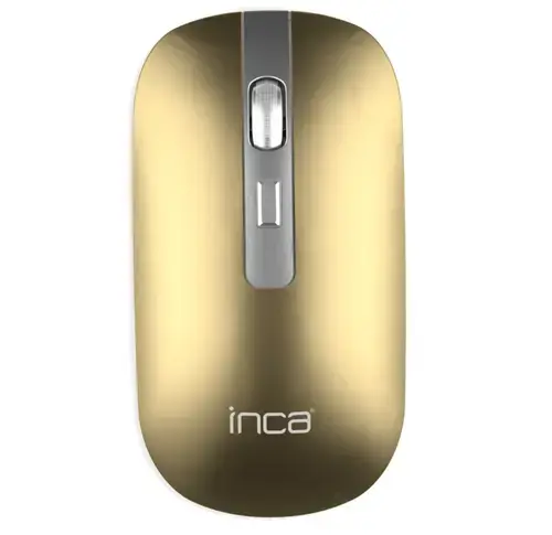 Mouse Inca IWM-531RS, 800-1600 dpi, Wireless 2.4GHz, Bluetooth, USB (Auriu)