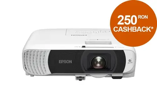 Videoproiector Epson EB-FH18, 1080p (1920x1080), 3LCD, 4000 ANSI lumeni, Wi-Fi, Difuzor 16 W, HDMI, USB Type-B (Alb)