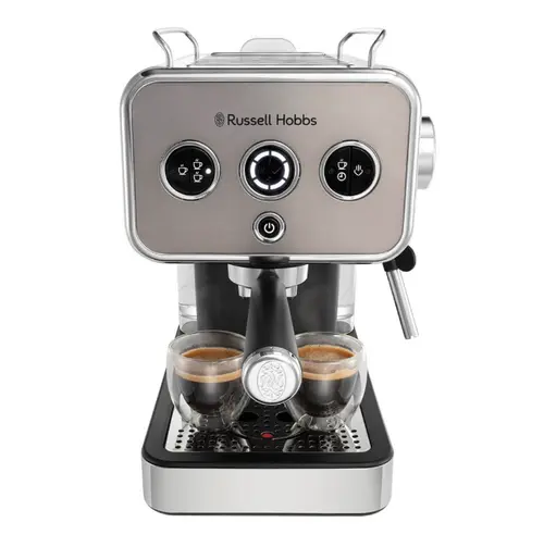 Espressor manual Russell Hobbs Distinction Titanium 26452-56, 1350 W, 1 L, 15 Bari (Argintiu)
