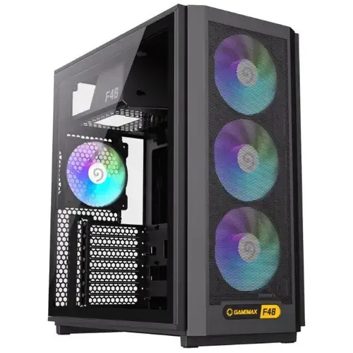 Carcasa Gamemax F46, Mini Tower, tempered glass (Negru)