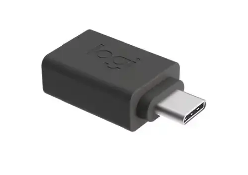 Adaptor Logitech 956-000005, USB-C/USB-A (Negru)