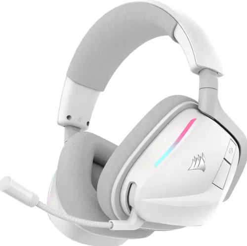 Casti Gaming Corsair Void Elite V2, Wireless 2.4 GHz, Bluetooth, USB (Alb)