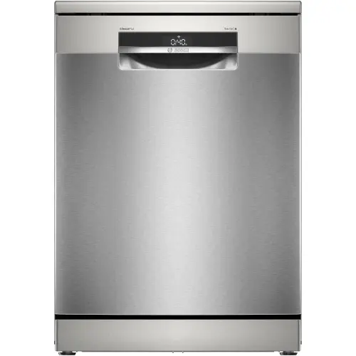 Masina de spalat vase Bosch SMS6ECI15E, 14 seturi, 6 programe, ExtraDry, Silence Plus, Sistem Rackmatic, Home Connect, EcoSilence Drive, Tab-count, Clasa A, 60 cm (Inox anti-amprenta)