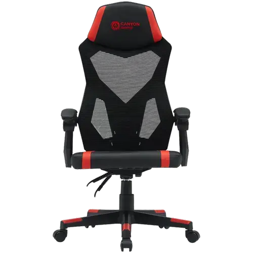 Scaun gaming CANYON Flow MCH01 Mesh, reglabil, Negru/Rosu