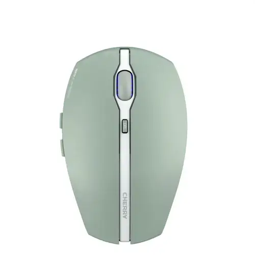 Mouse Optic Cherry Gentix BT, Bluetooth, 2000 DPI (Alb/Verde)