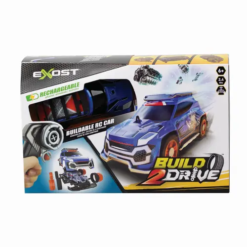 Masina cu telecomanda Exost Build 2 Drive (Albastru)