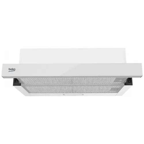 Hota incorporabila telescopica Beko HNT63322WH, Putere de absortie 320 mc/h, Filtre metalice lavabile, Iluminare LED (Alb)