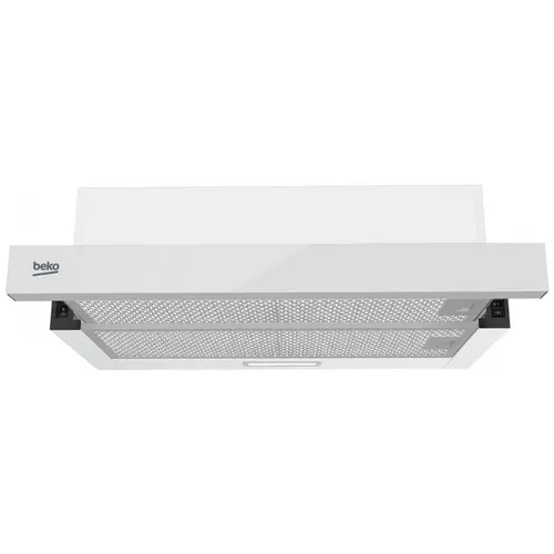 Hota incorporabila telescopica Beko HNT63322WH, Putere de absortie 320 mc/h, Filtre metalice lavabile, Iluminare LED (Alb)