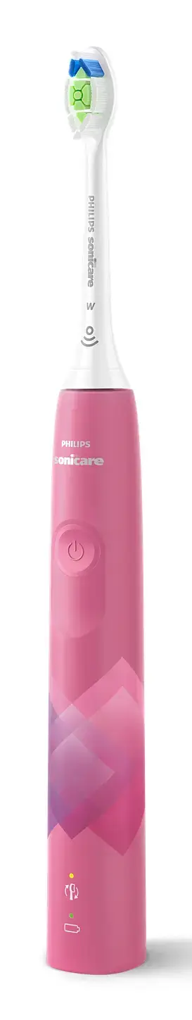 Periuta de dinti sonica electrica Philips Sonicare Seria 4100 HX3689/41, 31000 miscari/minut, 1 mod de curatare, 2 intensitati, senzor presiune, functii BrushSync & SmartTimer, 1 cap de periere (Roz)