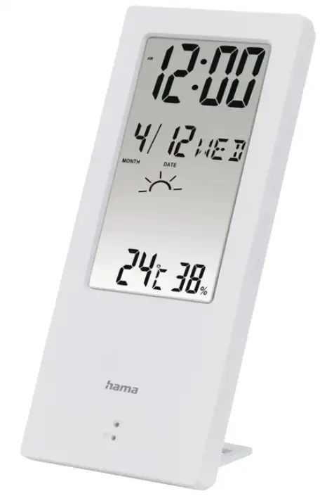 Termometru / higrometru Hama TH-140, cu indicator meteo (Alb)
