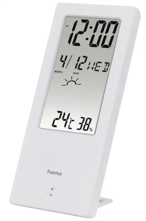 Termometru / higrometru Hama TH-140, cu indicator meteo (Alb)