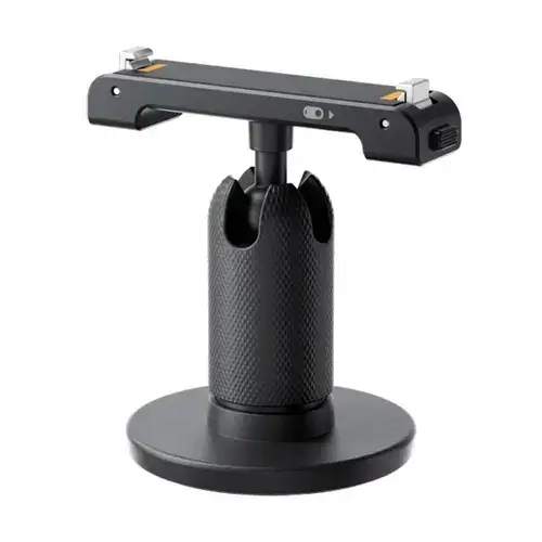 Suport camera video sport, Insta360, Pivotant, Compatibil cu Insta360 GO 3, Aluminiu/Silicon, 51.8x67x52.5 mm, Negru