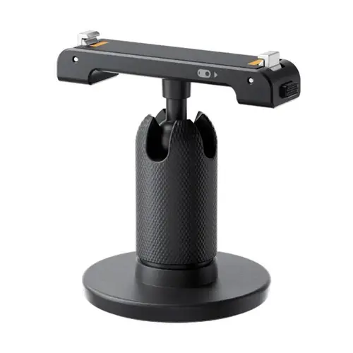 Suport camera video sport, Insta360, Pivotant, Compatibil cu Insta360 GO 3, Aluminiu/Silicon, 51.8x67x52.5 mm, Negru