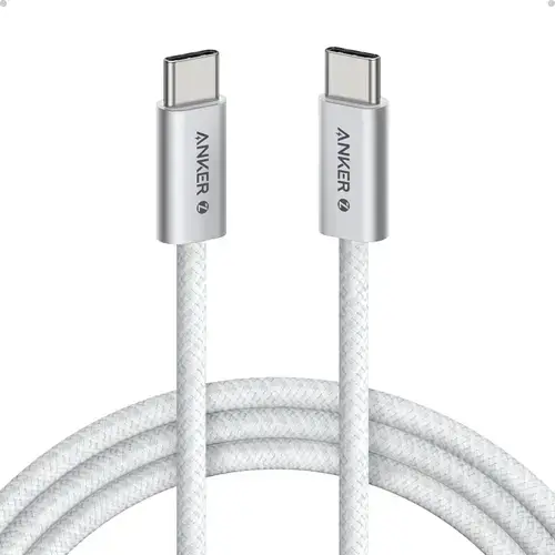 Cablu de date Anker Zolo, USB-C la USB-C, 240 W, 1m (Alb)