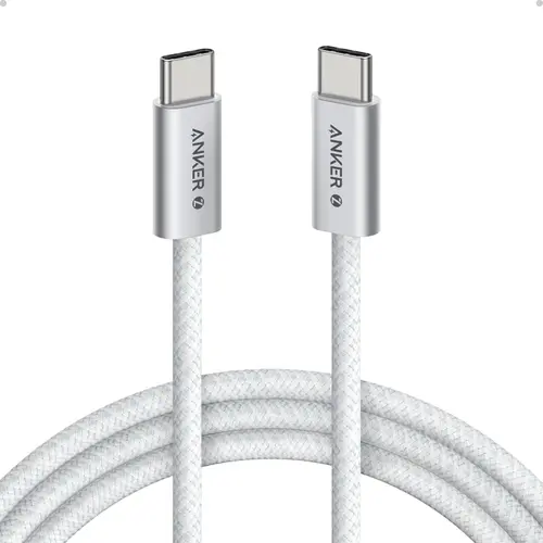 Cablu de date Anker Zolo, USB-C la USB-C, 240 W, 1m (Alb)