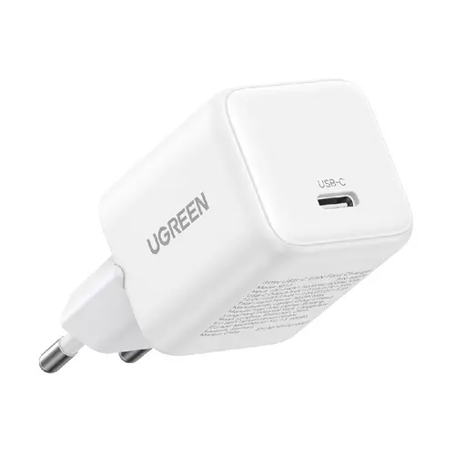 Incarcator de retea Ugreen 30W QC4 5V/3A USB-C, GaN Fast Charging (Alb)