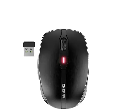 Mouse Cherry MW 8C Advanced, Wireless 2.4 GHz, Bluetooth, USB (Negru)