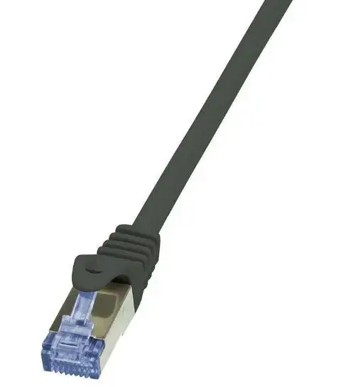 Cablu S/FTP LogiLink CQ3083S, Cat.6A, Patchcord (Negru)