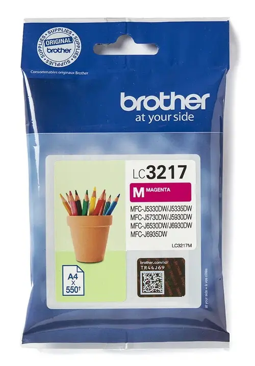 Cartus cerneala Brother LC3217M, 550 pagini (Magneta)