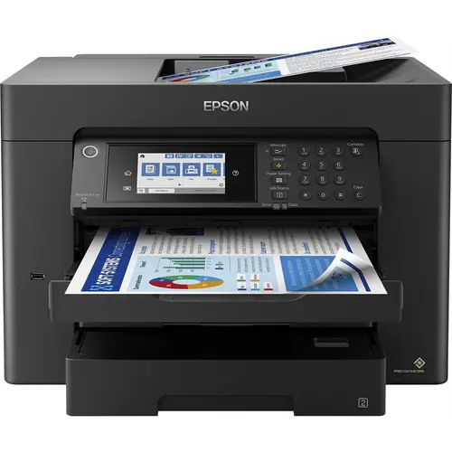 Multifunctional inkjet color Epson WF-7840DTWF, A3, duplex, ADF, USB 2.0, Wi-Fi, 25 ppm negru, 12 ppm color (Negru)